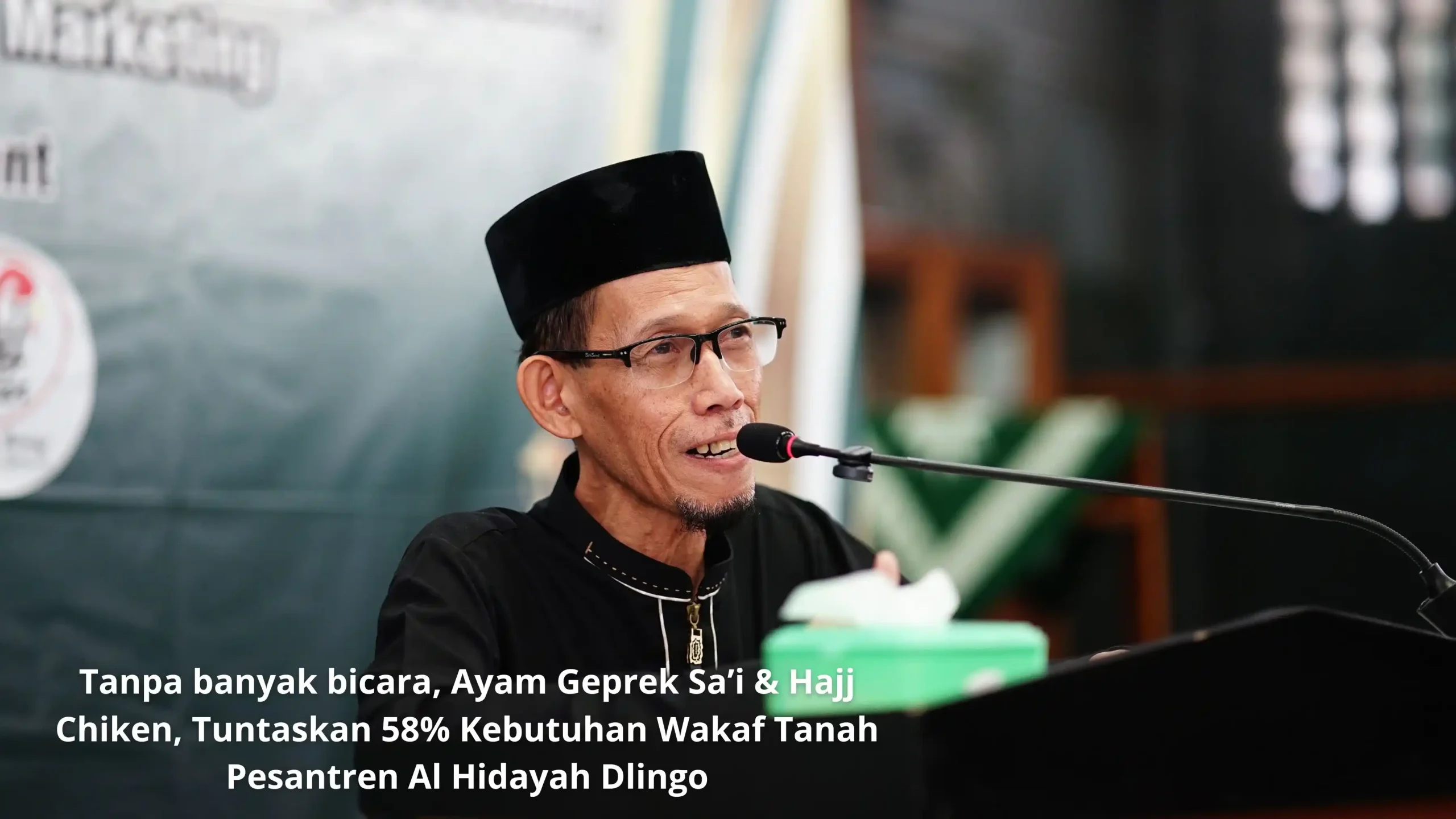 Tanpa banyak bicara, Ayam Geprek Sa’i & Hajj Chiken, Tuntaskan 58% Kebutuhan Wakaf Tanah Pesantren Al Hidayah Dlingo