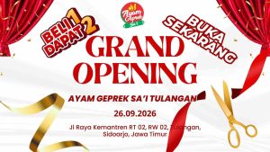 Resmi Buka Hari Ini! Ayam Geprek Sa’i Tulangan Bagi-bagi Promo Buy 1 Get 1